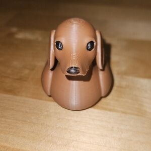3D Printed Dachshund Duck Figurine Nwot